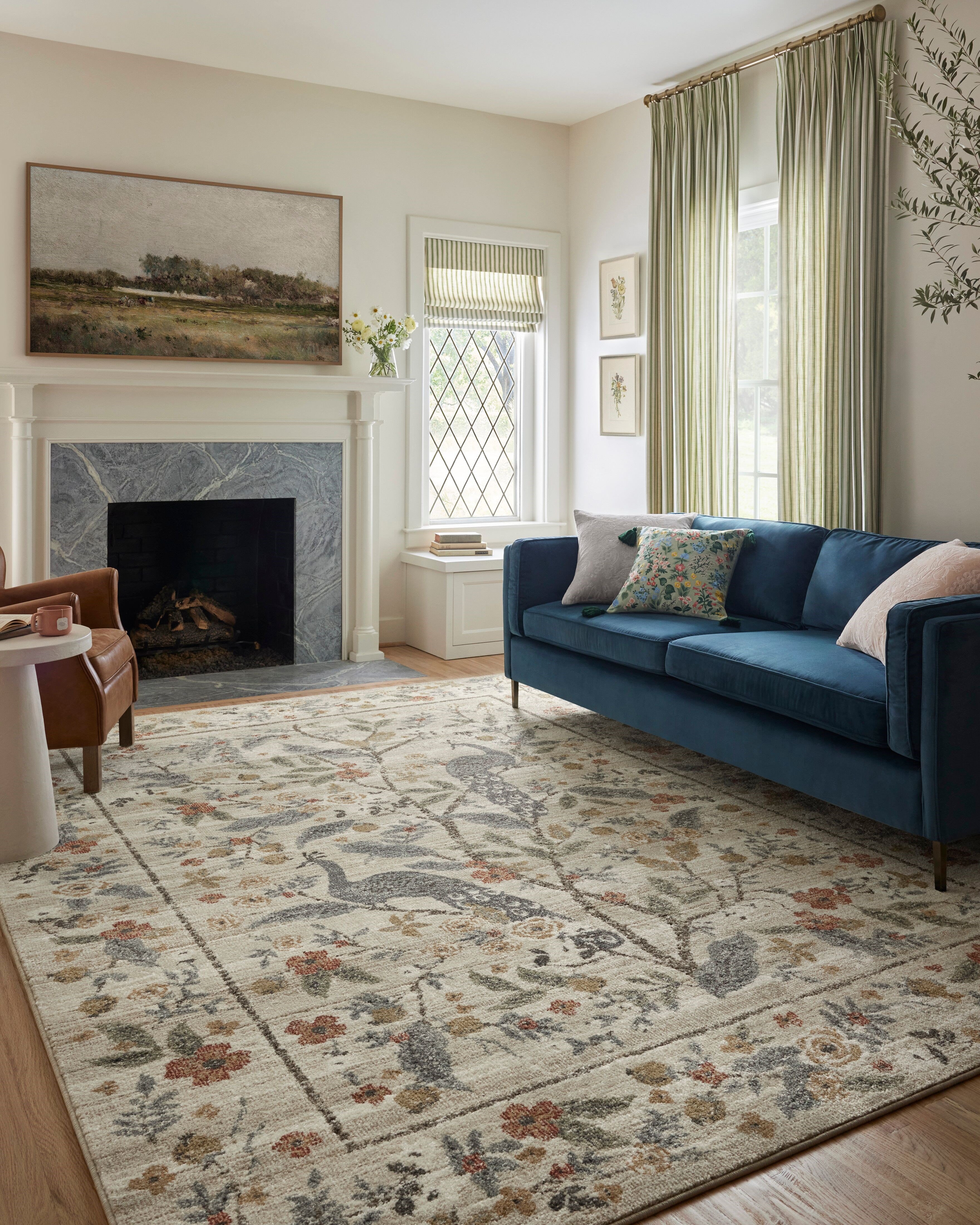 Rifle Paper Co. x Loloi Laurel LAU-05 Floral / Botanical Area Rugs