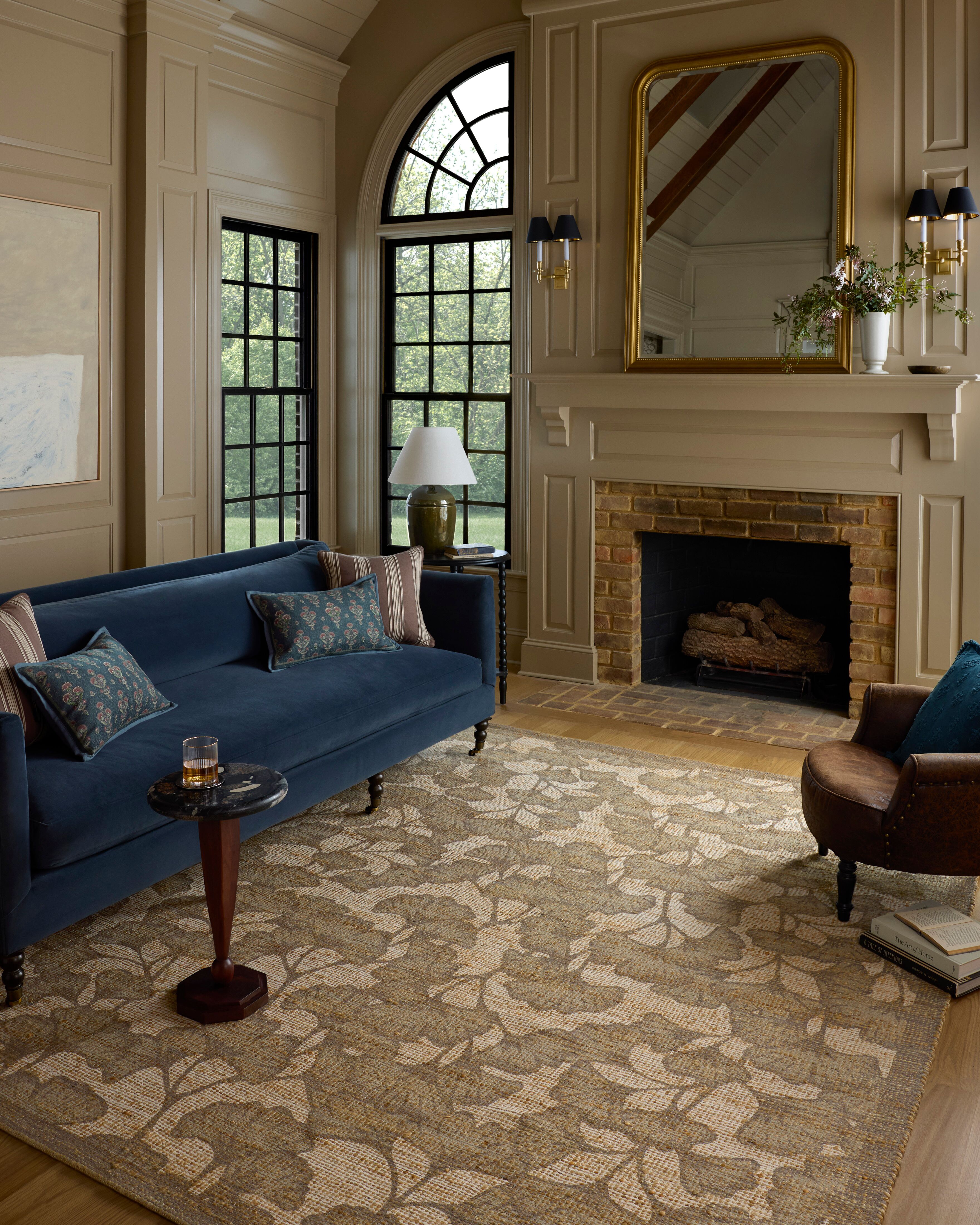 Chris Loves Julia x Loloi Rue RUE-02 Floral / Botanical Area Rugs