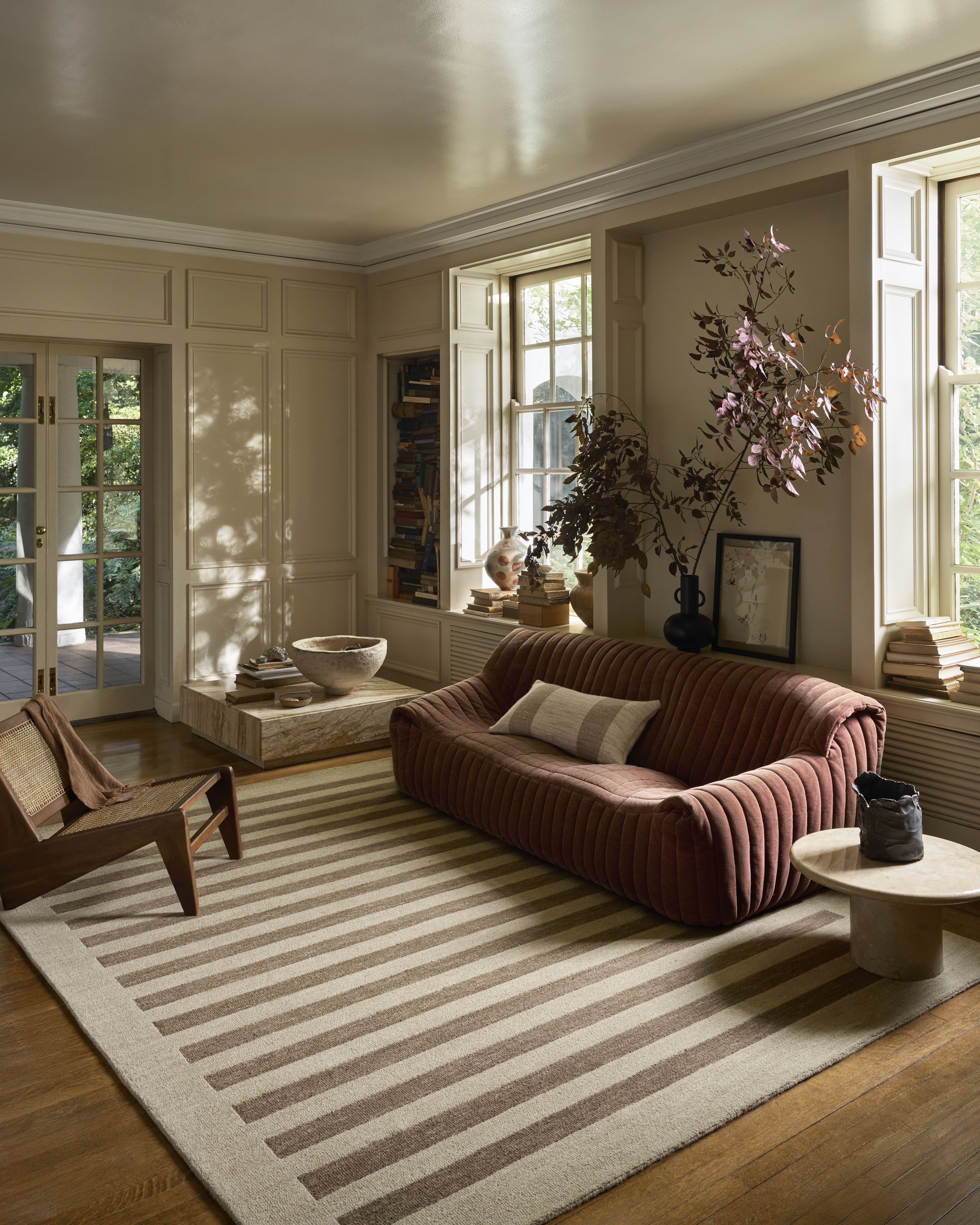 Leanne Ford x Loloi Craven CVN-05 Striped Area Rugs | Rugs Direct