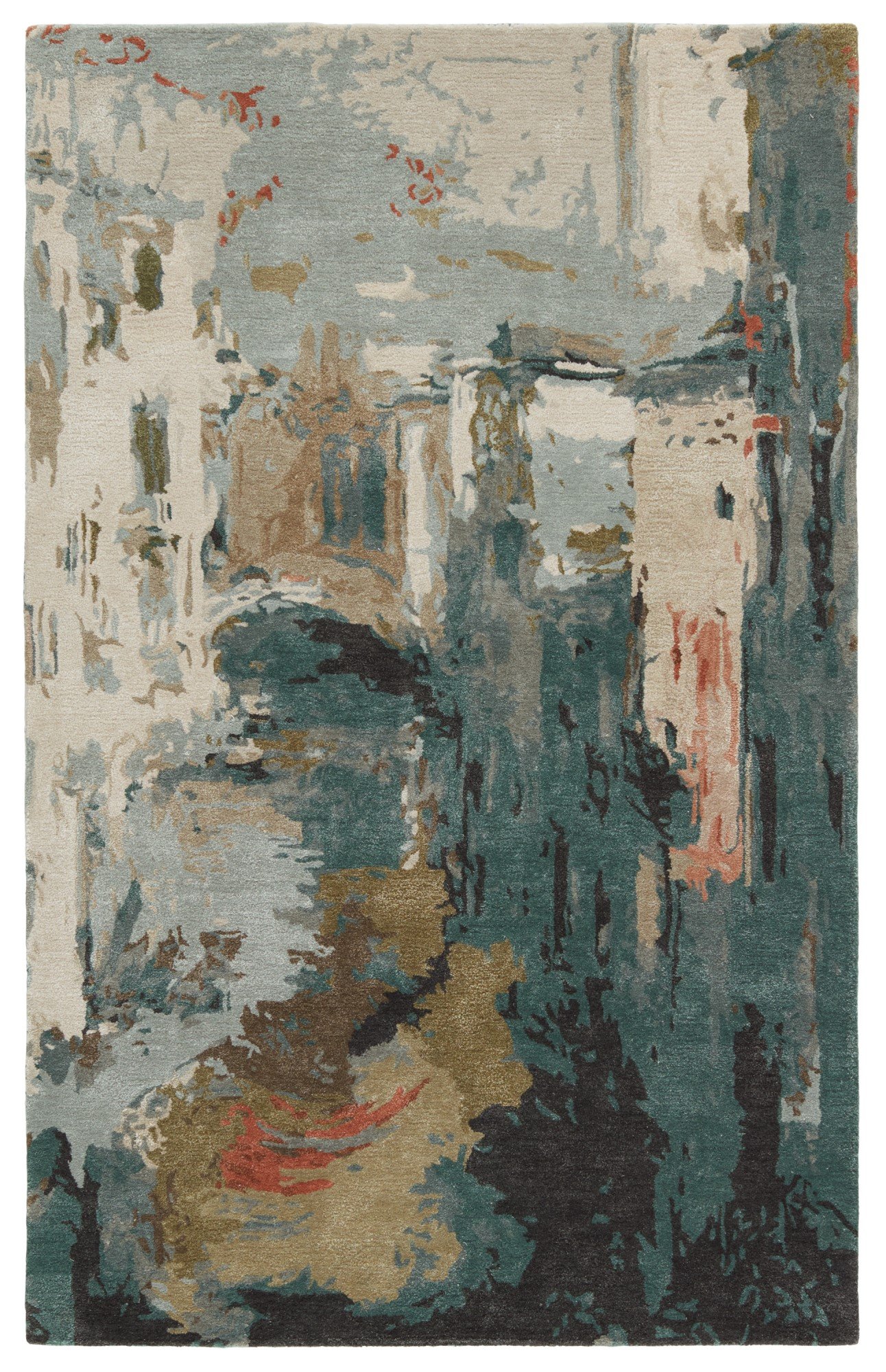 Teal Abstract Rugs | Rugs Direct