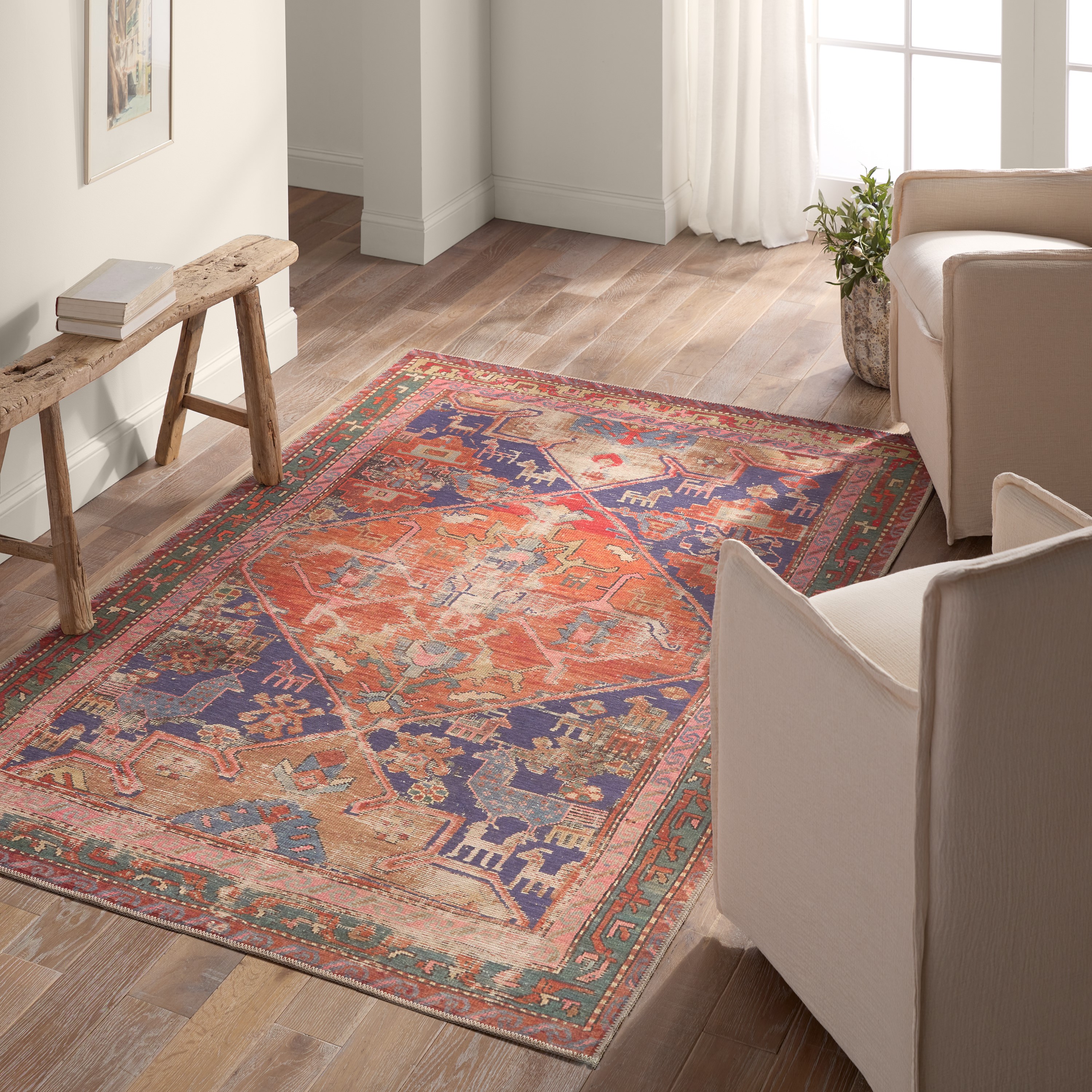 Vibe by Jaipur Living Garcia Washables Sancho Vintage