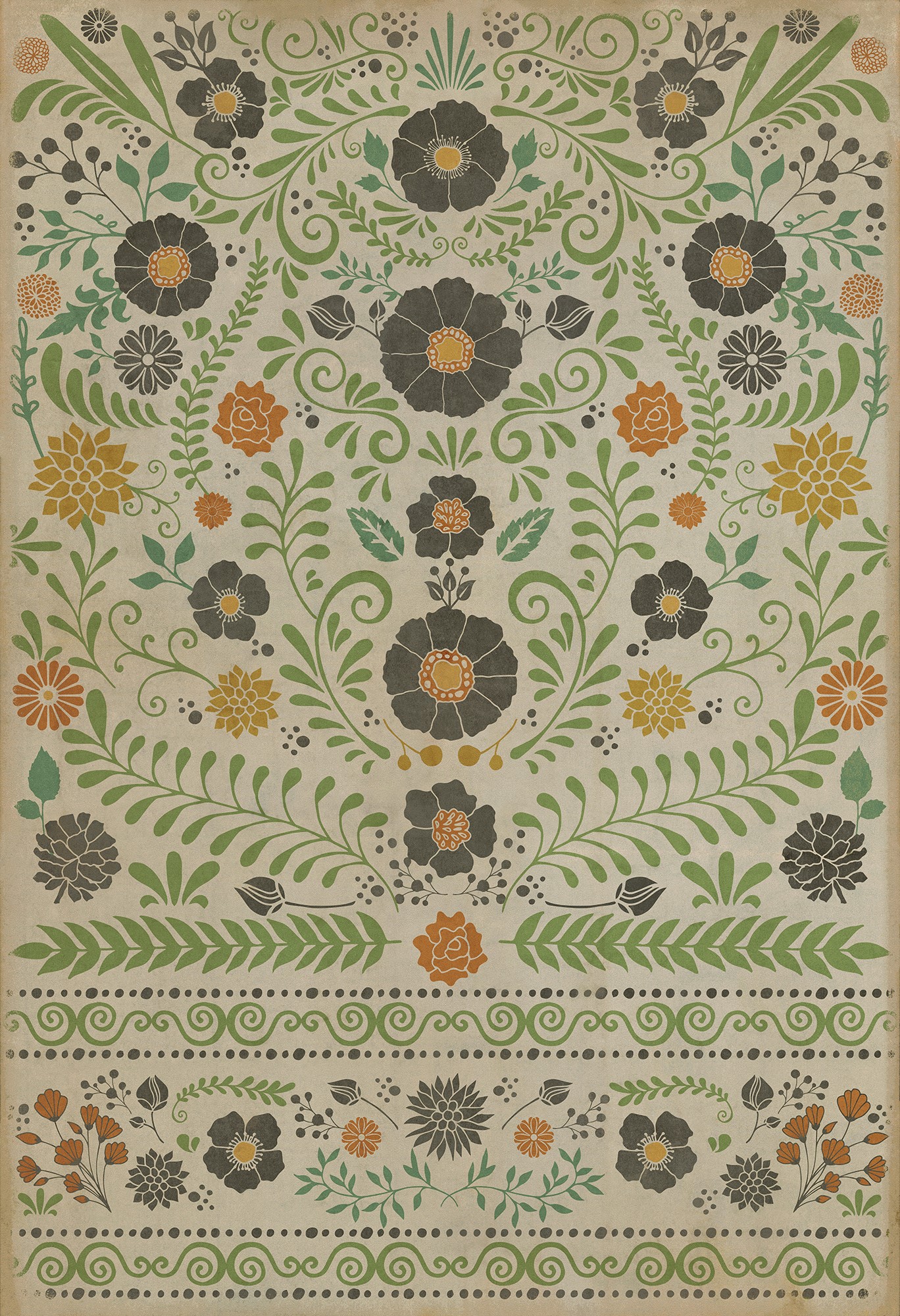Spicher and Company Classic Vintage Vinyl Pattern 36 Botanical Area