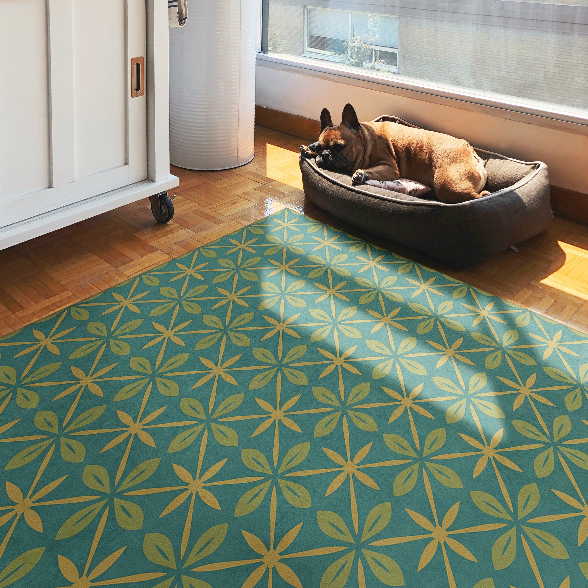 Spicher and Company Vintage Vinyl Floor Cloths Pattern 81 Area Rugs Contemporary / Modern