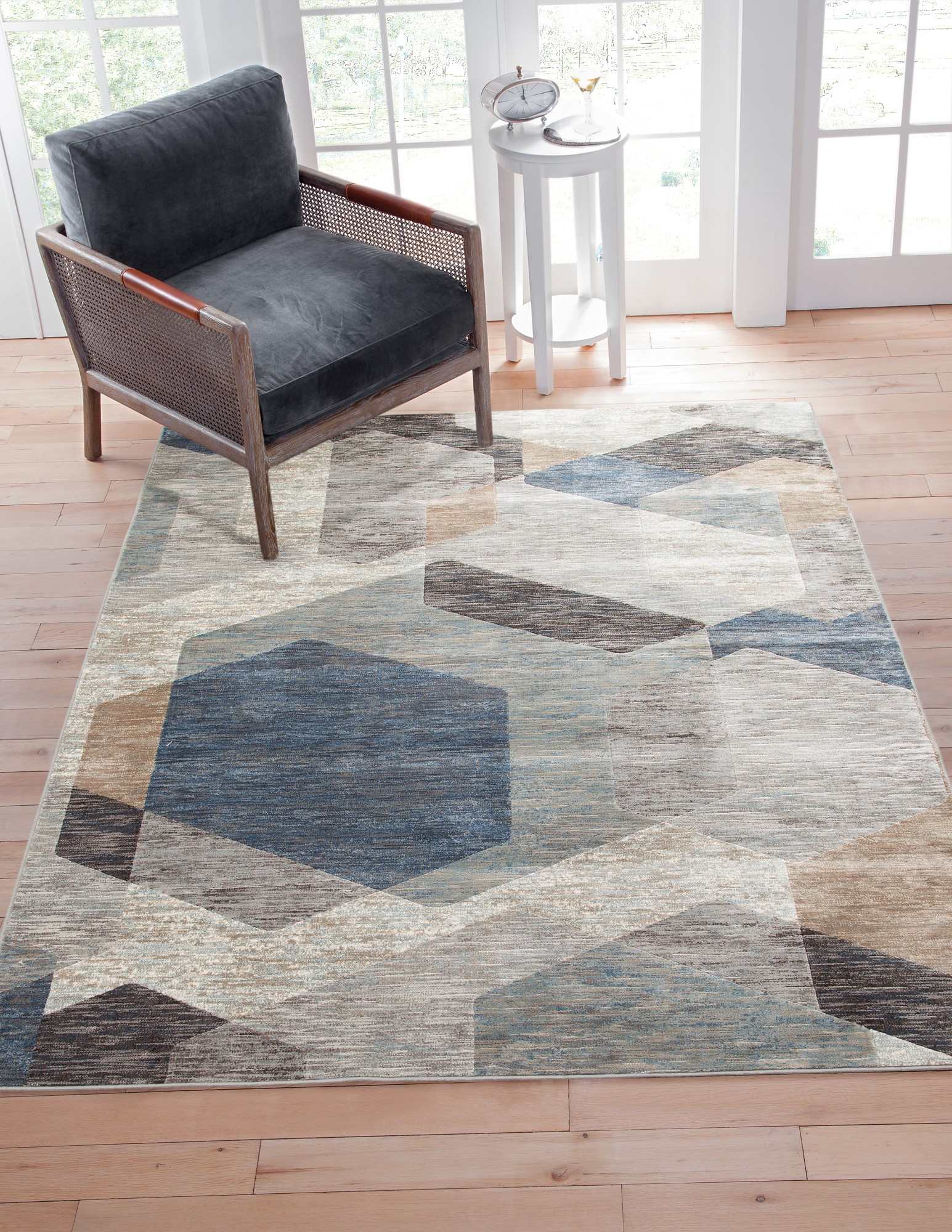 Origins Sheridan Cordero Geometric Rectangular Grey Area Rugs Rugs Direct