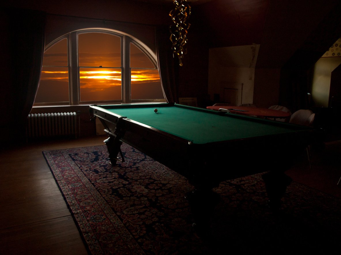 Sunset Pool Table Nights - Pool Table Rug Sizing Guide