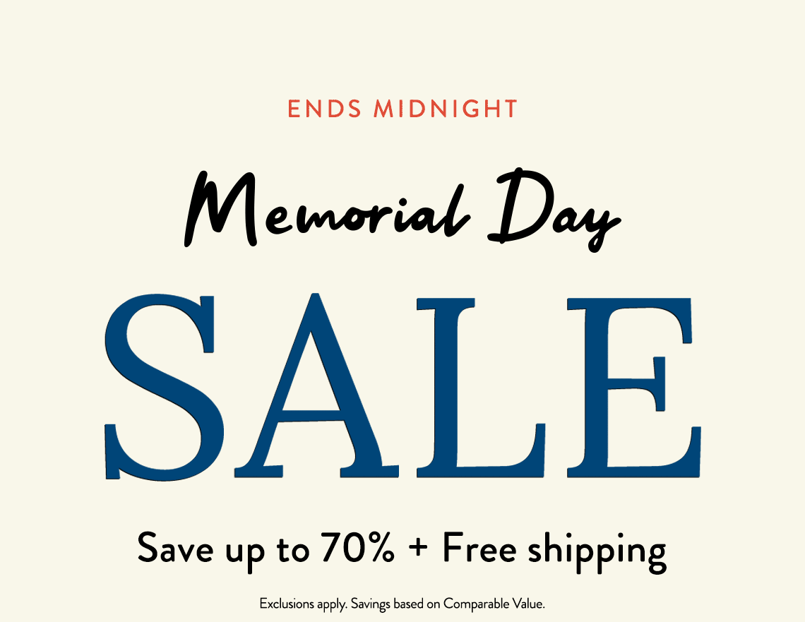 Memorial Day Sale -  Ends Midnight