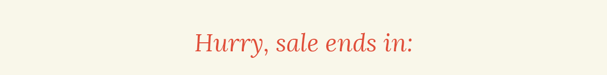 Hurry Sale Ends Soon!