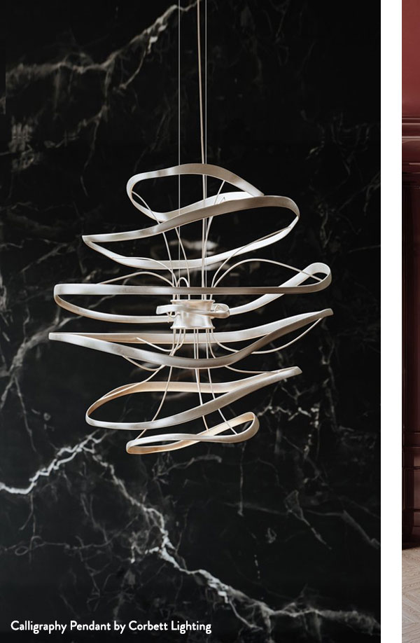 Calligraphy Pendant by Corbett Lighting