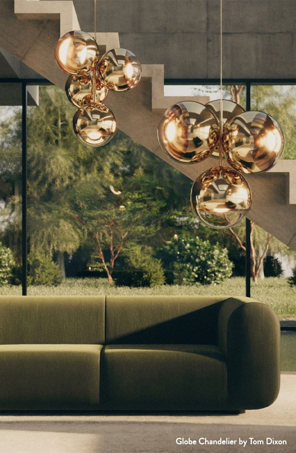 Globe Small LED Chandelier