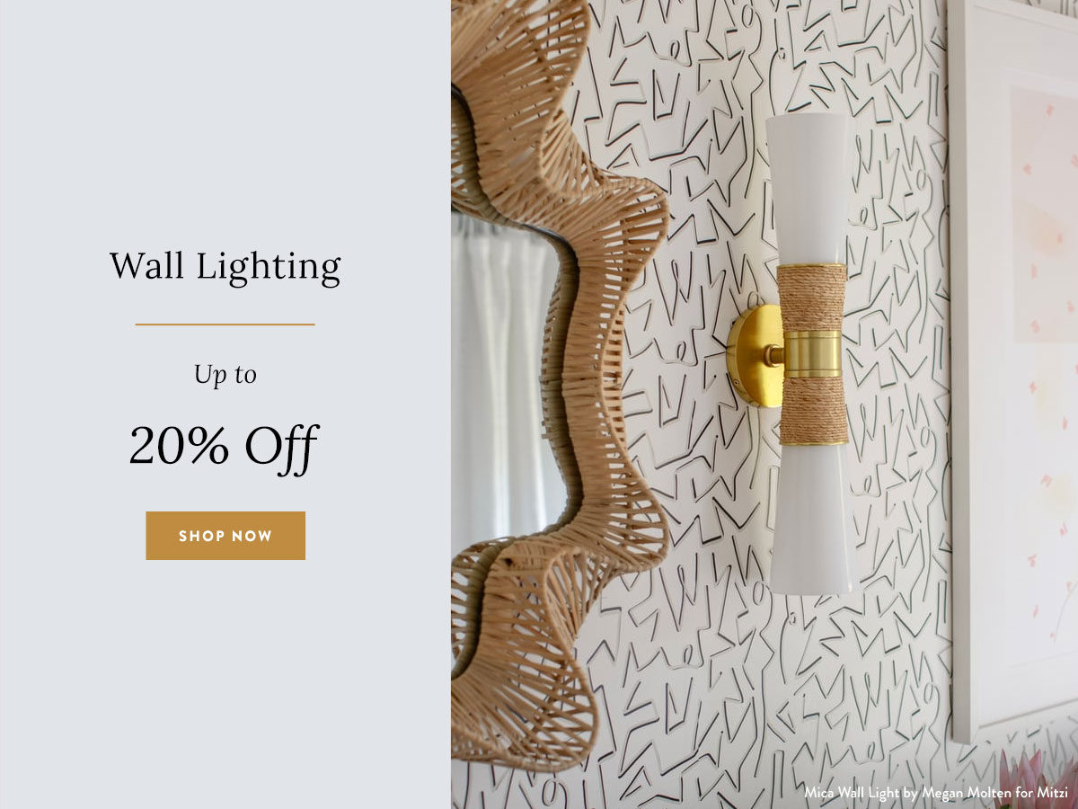 Wall Lighting - Up to 20% Off